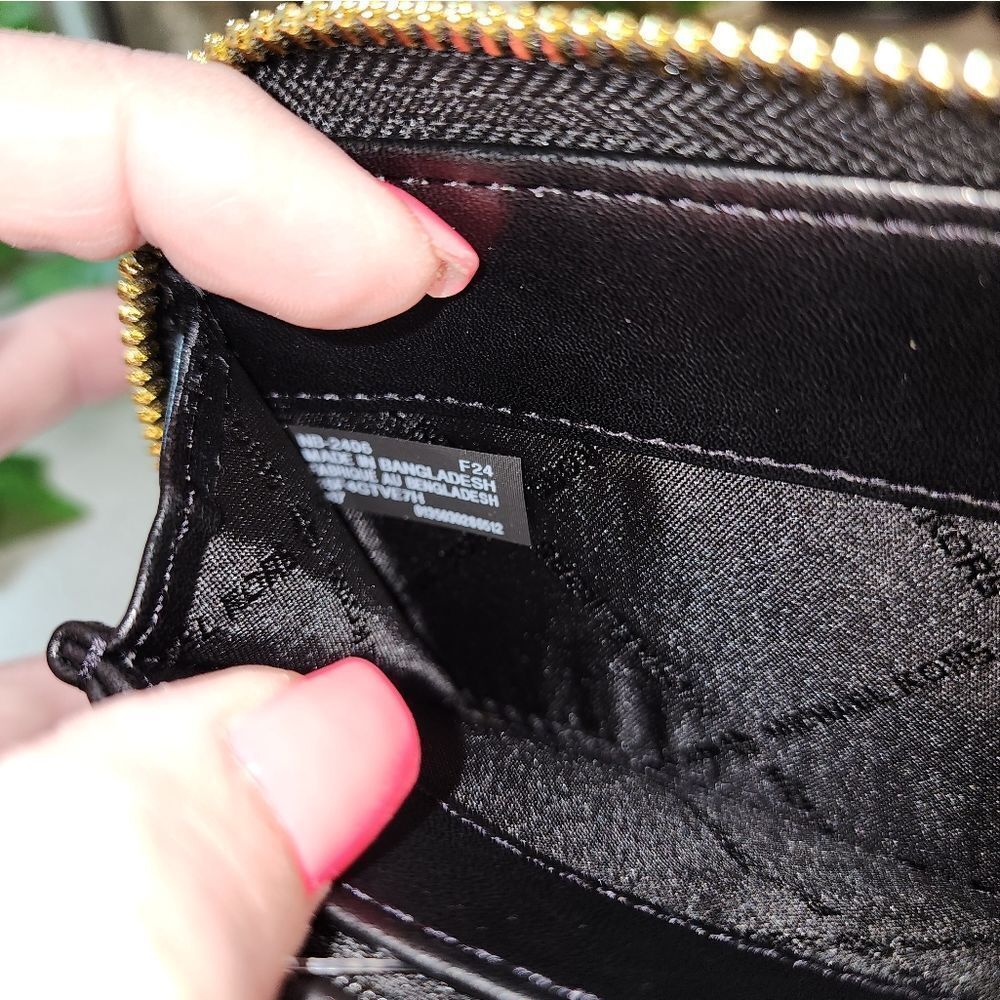 Michael Kors Black Wallet with Gold Accents - Picture 15 of 17